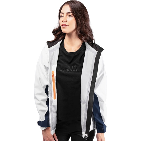 2025 Zhik Womens INS200 Coastal Sailing Jacket JKT-0210-W-OWH - Optic White